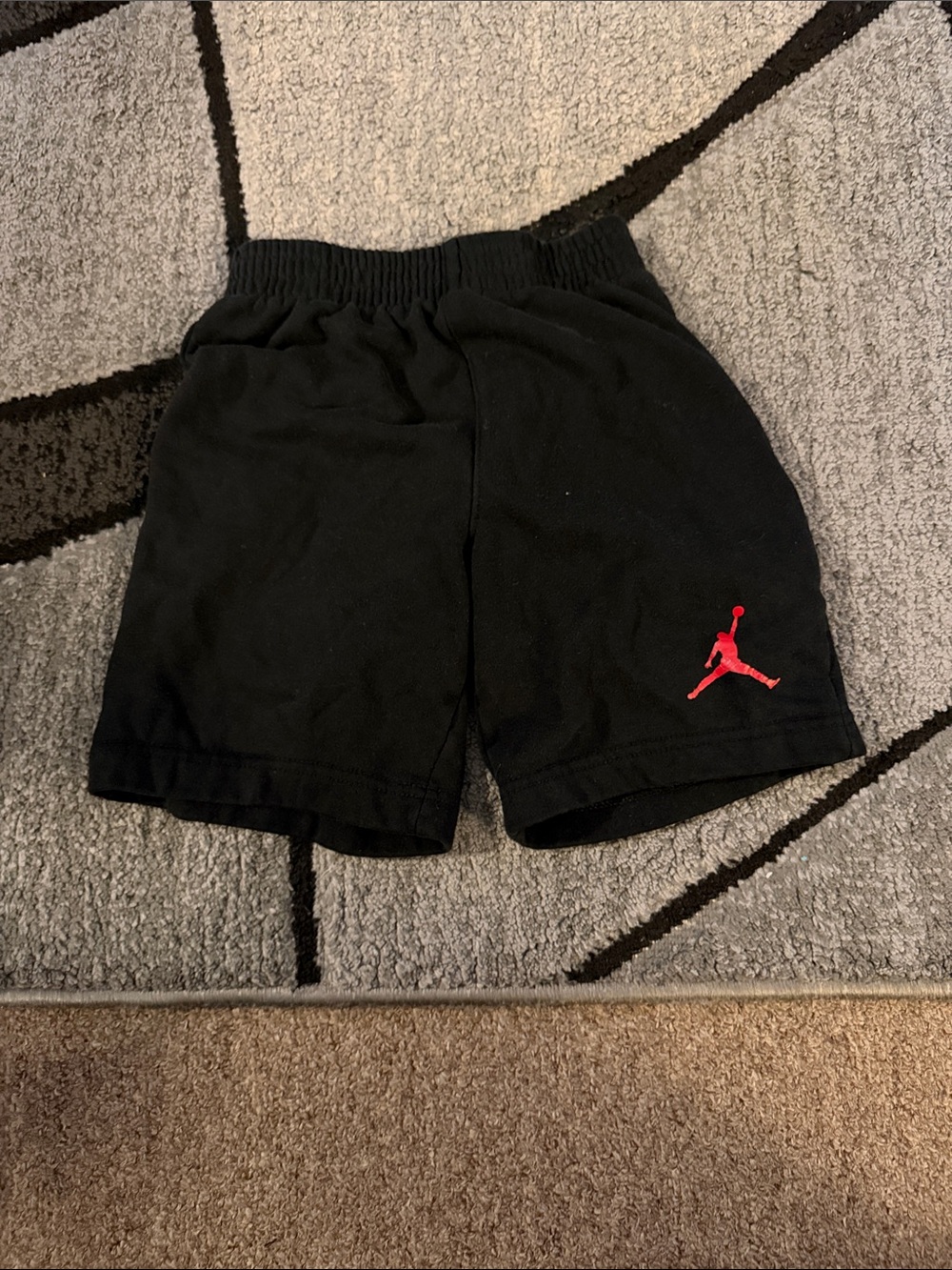 Jordan Black Shorts with Red Jumpman